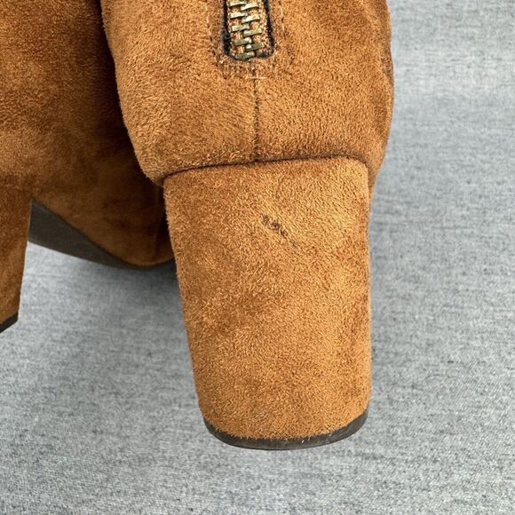 Billabong Ankle Boots Women's 8.5 Tan Faux Suede Embroidered Coastal Cowgirl - Picture 14 of 16